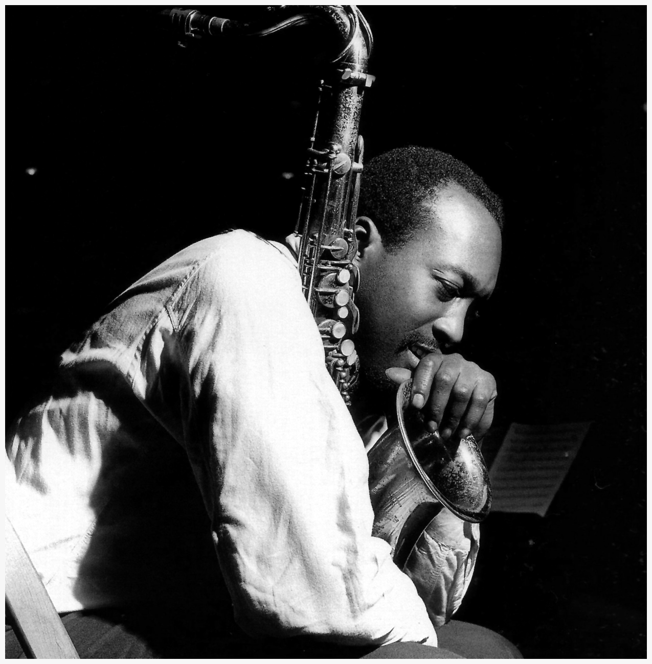 Hank Mobley from A Slice of The Top session, Englewood Cliffs March 18 1966 (photo by Francis Wolff) |