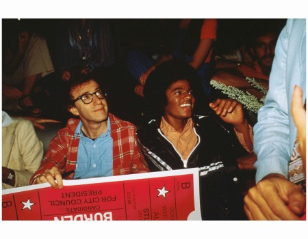 Woody Allen and a Young Michael Jackson Studio 54 1977